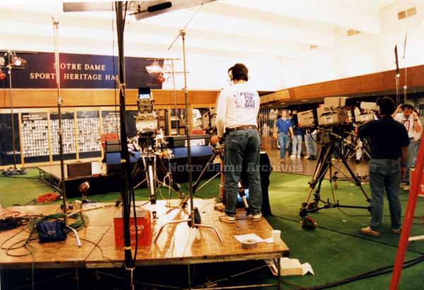 The first ESPN GameDay in 1993 was set up in Notre Dame's Heritage Hall in 1993.