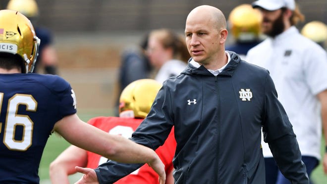 Notre Dame Fighting Irish football defensive coordinator Clark Lea