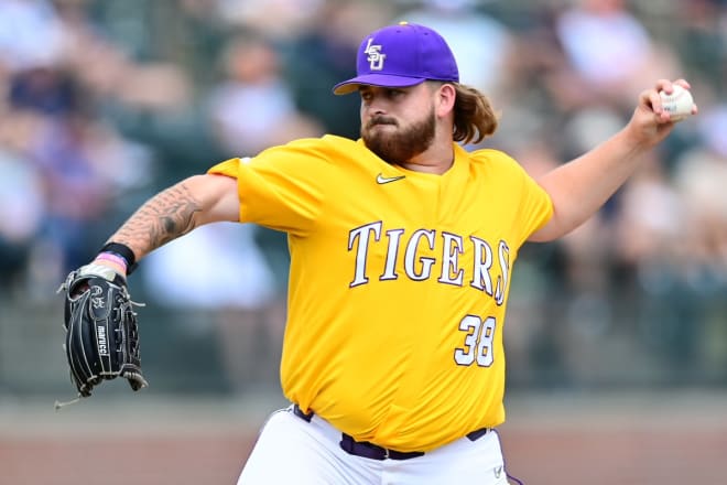 No LSU relief pitcher has been used more in the last two years than Arizona transfer Riley Cooper, who has 50 career appearances including 20 this season.