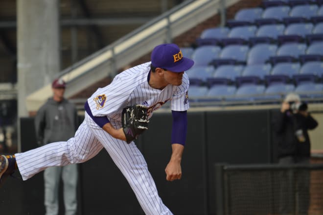 Left hander Jake Agnos bounced back on Wednesday to lead ECU to a 5-2 home victory over Charleston.