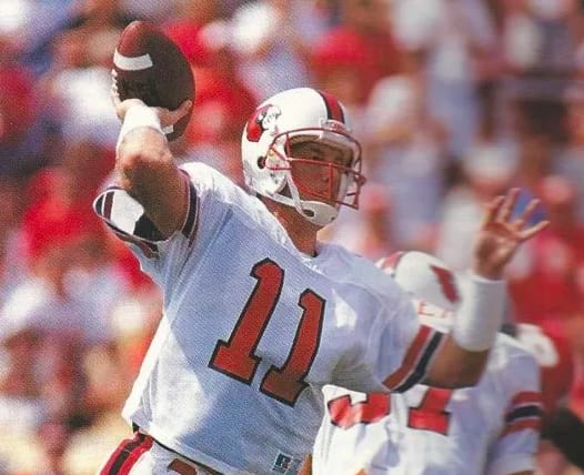 Jeff Brohm's No. 11 is part of the Louisville Ring of Honor.