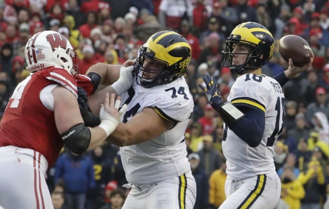 Junior guard Ben Bredeson leads the U-M offensive line group this year.