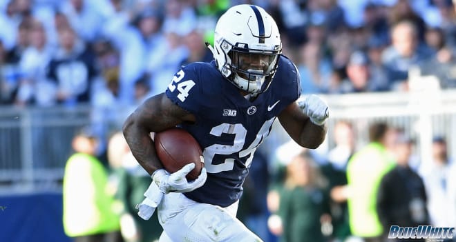 Miles Sanders was Penn State's first off the board in this year's NFL Draft, selected No. 53 overall in the second round to the Philadelphia Eagles.