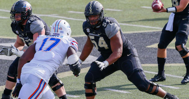 Tyler Steen started three years on the offensive line for the Commodores.
