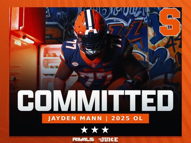 2025 OL Jayden Mann commits to Syracuse - The Juice Online: Syracuse ...