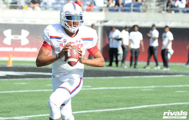 Kellen Mond in the 2017 Under Armour All-America Game