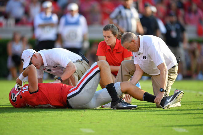 Kirby Smart does not know how long Jacob Eason will be out.