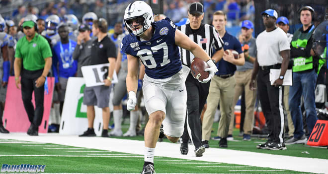 Freiermuth made two receptions for 39 yards in Penn State's Cotton Bowl win over Memphis.