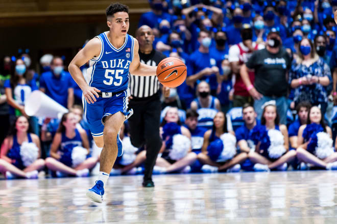 Duke guard Spencer Hubbard played a vital role on the Blue Devils' scout team last season. 