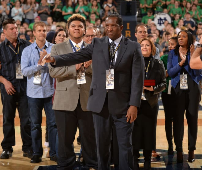 Rivers was inducted into Notre Dame’s Ring of Honor this weekend.