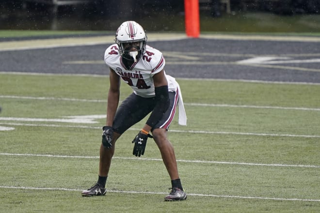 South Carolina defensive back Israel Mukuamu played just 14 snaps against Vanderbilt.