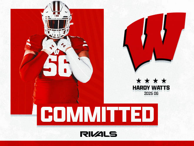 Class of 2025 four-star offensive lineman Hardy Watts commits to Wisconsin. 