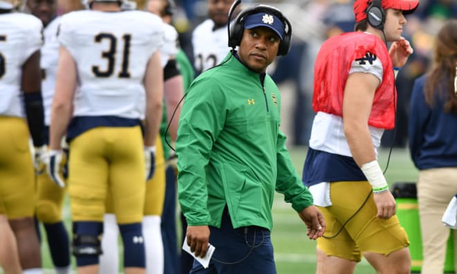 Former Notre Dame Fighting Irish football safeties coach Terry Joseph