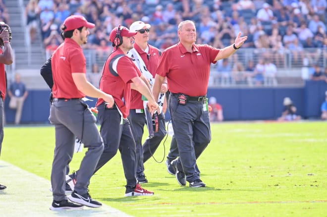 Arkansas has lost three games in a row after a 4-0 start.