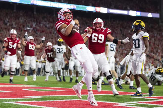 Nebraska quarterback Adrian Martinez