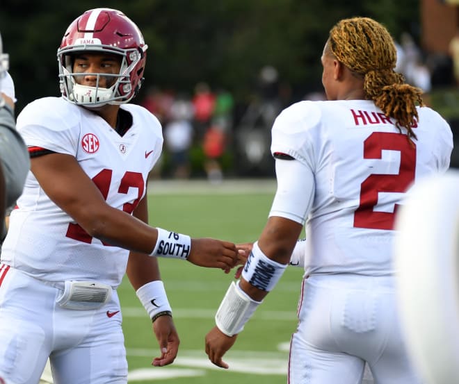 Jalen Hurts, Tua Tagovailoa break down Alabama's top four