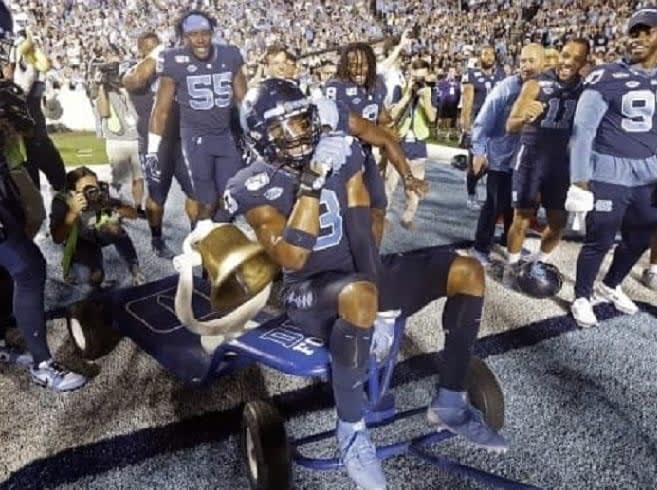 UNC beat Duke in 2019 beginning a stretch of three consecutive years winning the Victory Bell.