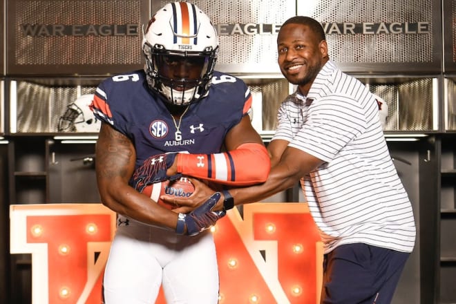 Four-star RB Damari Alston announced his commitment to Auburn during Big Cat.