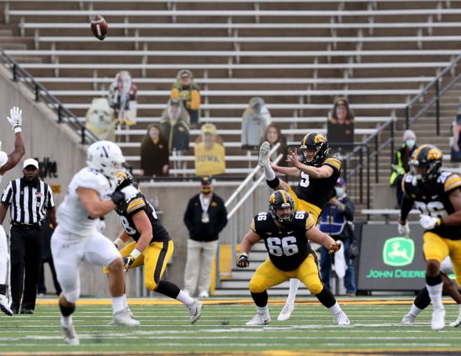 Iowa freshman Tory Taylor is the Big Ten punter of the year.