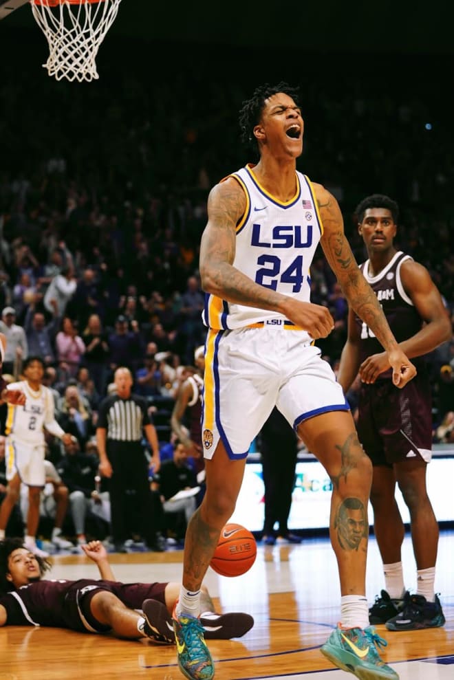 LSU junior reserve forward Shareef O'Neal had his best game of the year, scoring 7 points in the Tigers' 70-64 SEC win over Texas A&M on Wednesday night in the Pete Maravich Assembly Center.