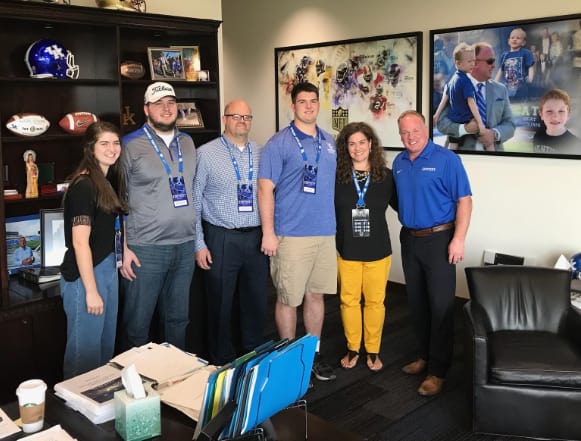 Eli Cox on his official visit to Kentucky