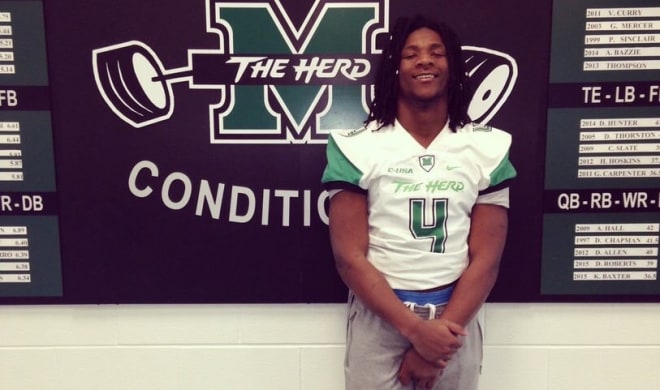 3 Star RB JuQua Daniels committed to Marshall while on his official visit this weekend.