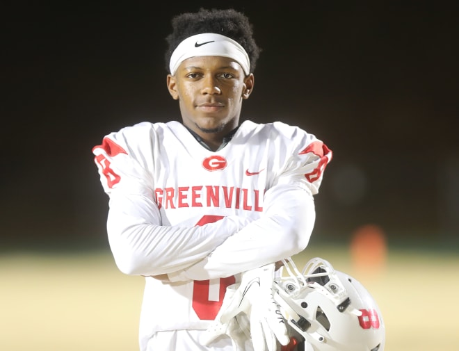 Greenville's Tyler Brown looks into the Tigerillustrated.com camera eye during a fall school stop.