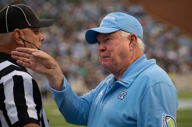 UNC coach Mack Brown has the Tar Heels well positioned entering the second half of the season. 