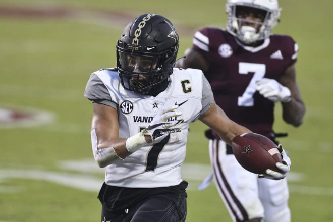 Cam Johnson is Vandy's second highest-graded offensive player according to PFF (Photo: Matt Bush-USA TODAY Sports)