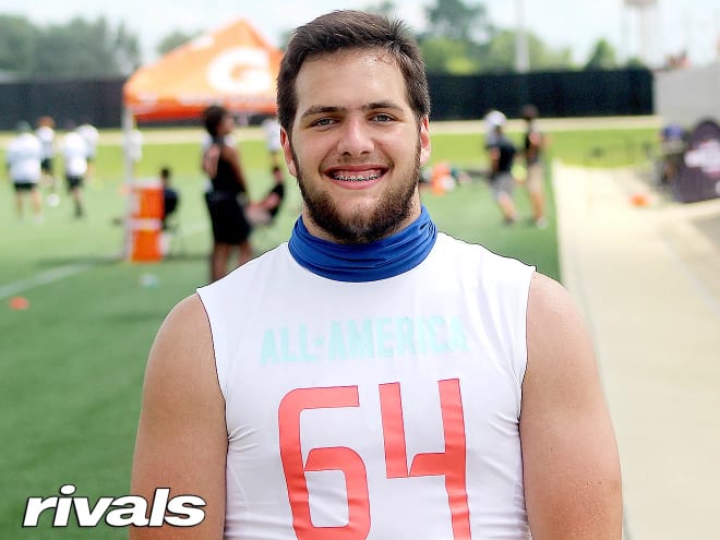 Four-star offensive lineman Grant Dellinger is an option for Wisconsin in the 2023 class. 