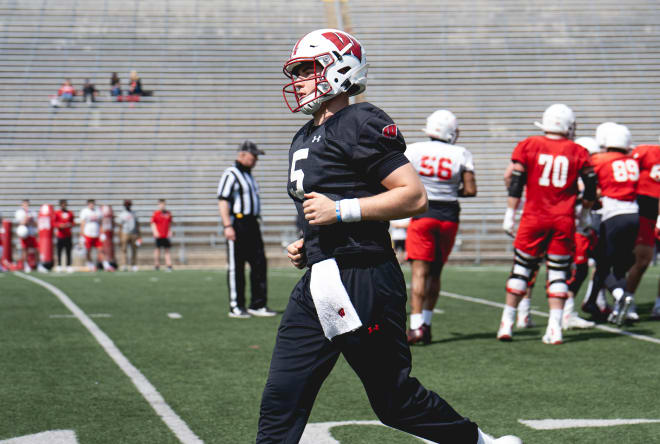 Quarterback Graham Mertz will look to build off his 2020 campaign