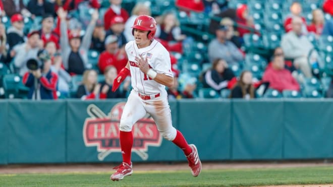 Nebraska freshman Garrett Anglim hit three consecutive home runs on Sunday. (Nebraska Athletic Communications)