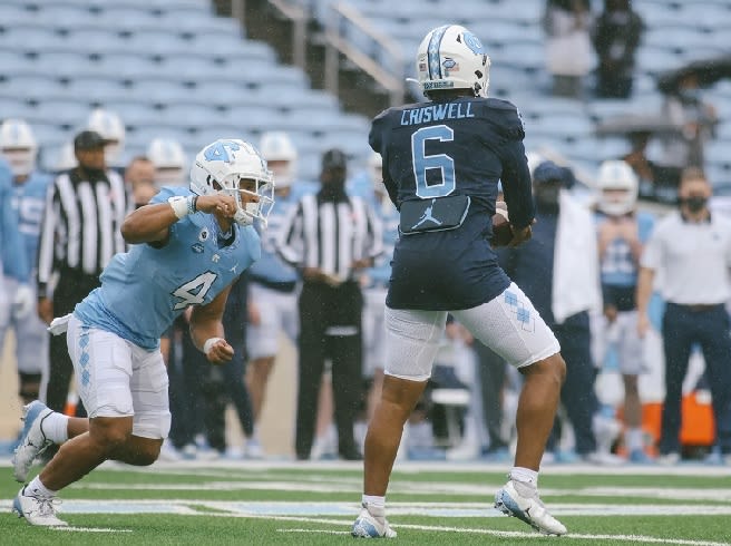 UNC RS sophomore quarterback Jacolby Criswell has played 94 snaps in two seasons.