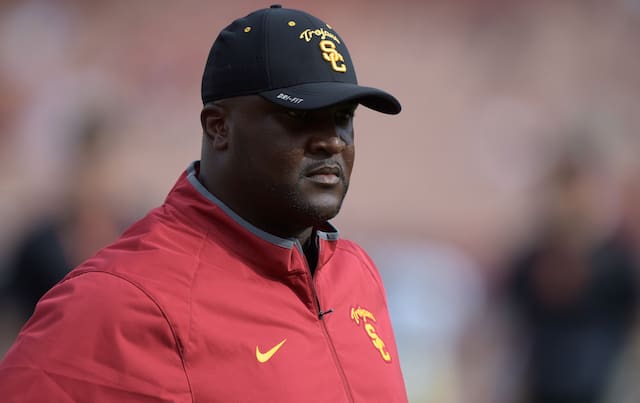 USC offensive coordinator and receivers coach Tee Martin is still looking for another receiver from the 2017 class.