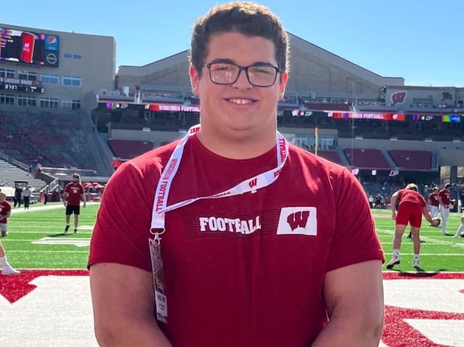 Wisconsin hosted 2025 in-state offensive lineman Charlie Hoitink on Saturday. 