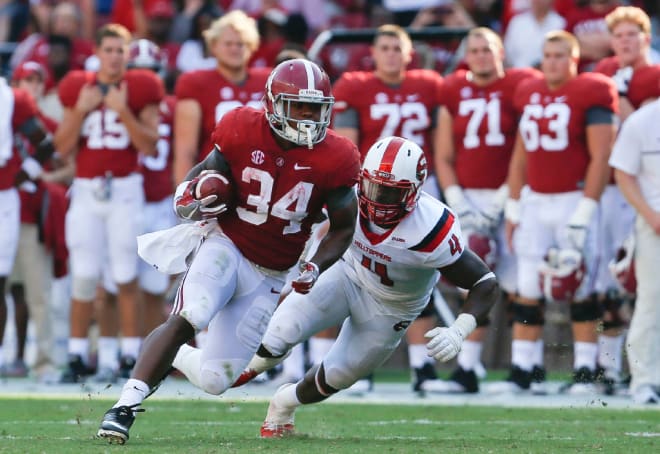 Last season Damien Harris rushed for 1,037-yards and 2-touchdowns off 146-attempts 