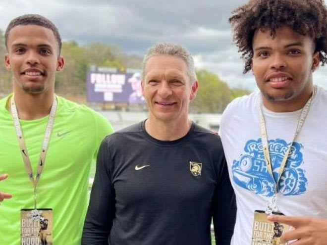 The Erby Twins with Army HC Jeff Monken