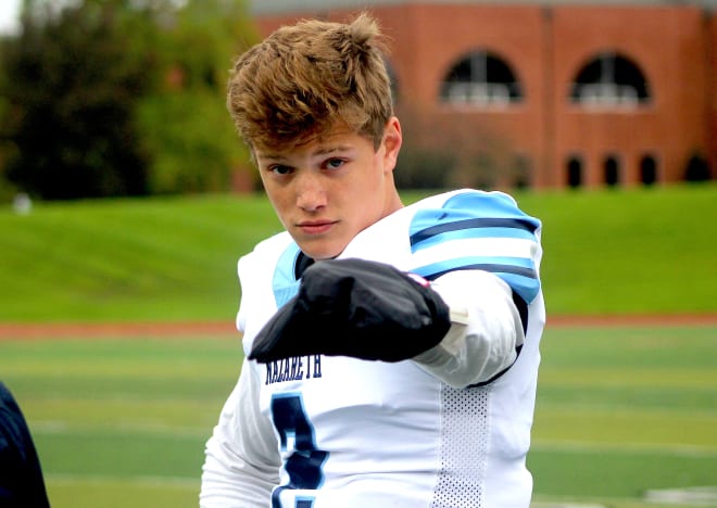 Chicagoland quarterback JJ McCarthy is committed to Michigan. 