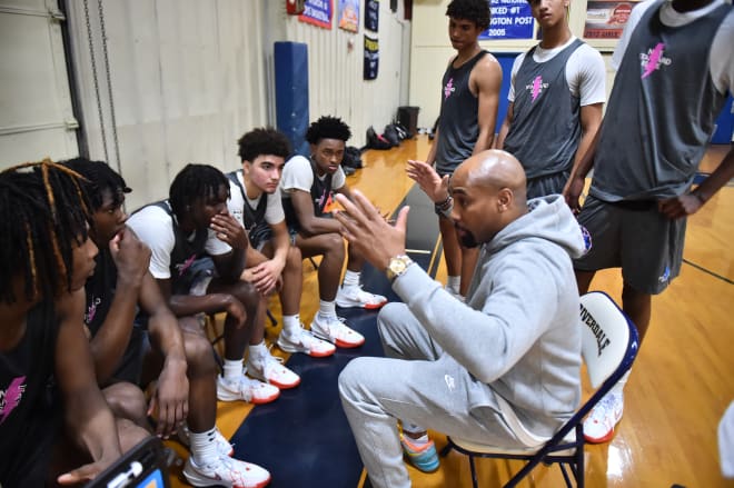 There's a lot of teaching going on by jamil Jones and his TTO 17u staff. 