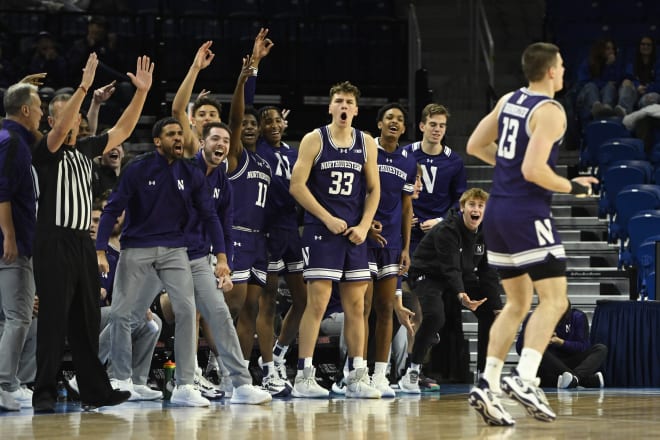 Northwestern used a 31-21 second-half to beat DePaul at Wintrust Arena.