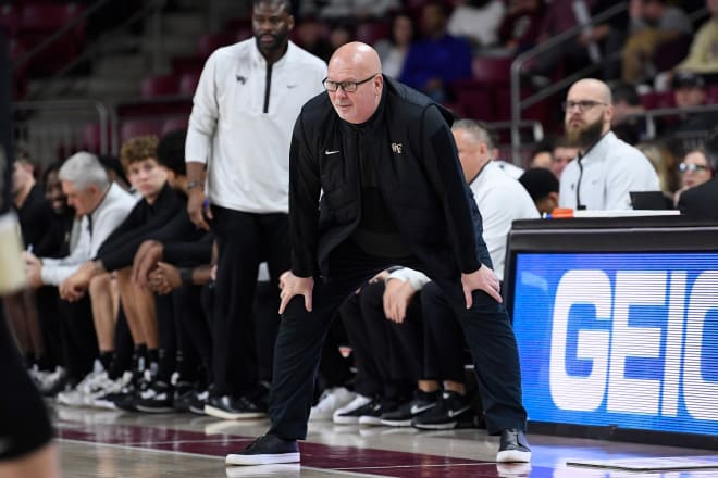 Wake Forest coach Steve Forbes is in his second season with a coordinator-based coaching staff. 