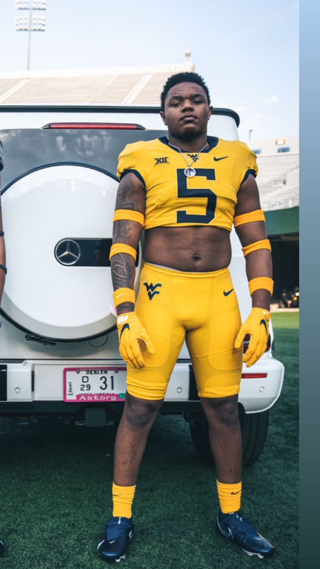 Wright was excited about his most recent trip to see the West Virginia Mountaineers football program.