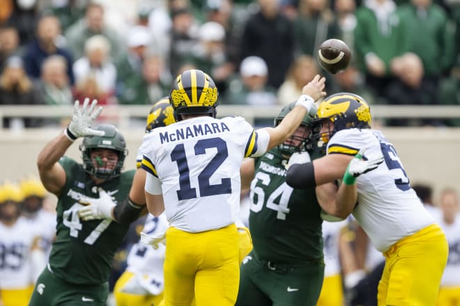 Michigan Wolverines quarterback Cade McNamara