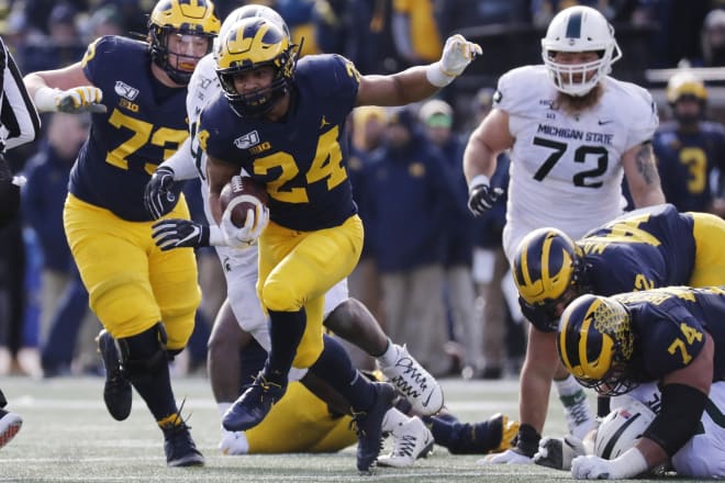 Michigan has a promising running back in Zach Charbonnet, who is coming off a boffo freshman season.