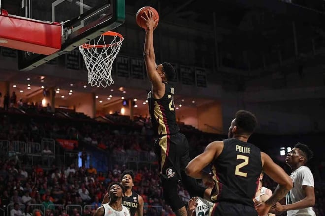 Devin Vassell scored a career-high 23 points in Florida State's overtime win over Miami on Saturday.