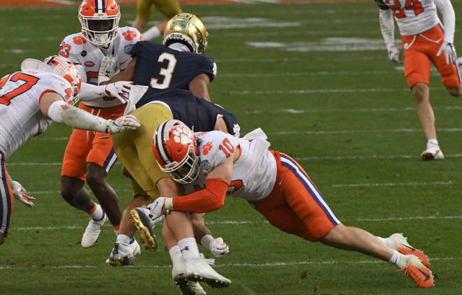 Notre Dame lost to Clemson 34-10 in the ACC Championship.