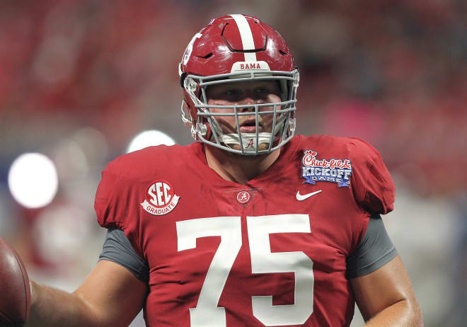 Alabama center Bradley Bozeman was limited the past two days during practice. Photo | Getty Images 