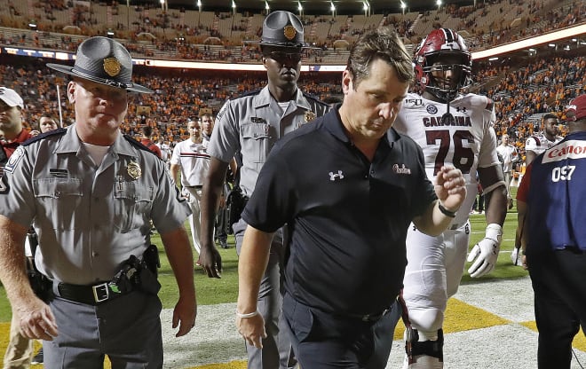 As South Carolina prepares to travel to Texas A&M this weekend, Gamecock head coach Will Muschamp has had to read public critique and buyout discussion from both the university's president and board members.