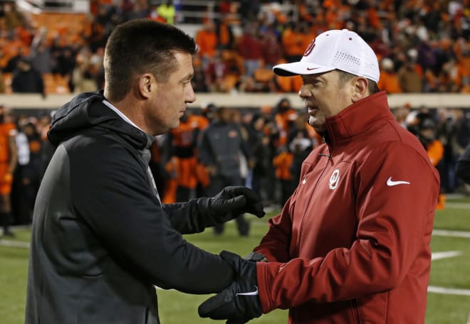Gundy and Stoops did some battle off the field the past 48 hours