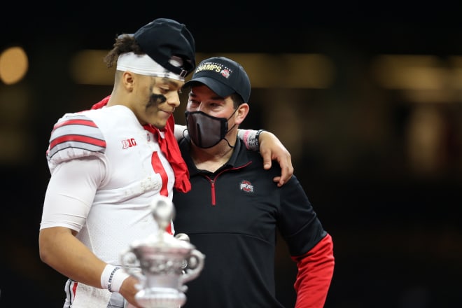 Ryan Day spoke with the media about his former pupil after Fields was drafted by the Chicago Bears.